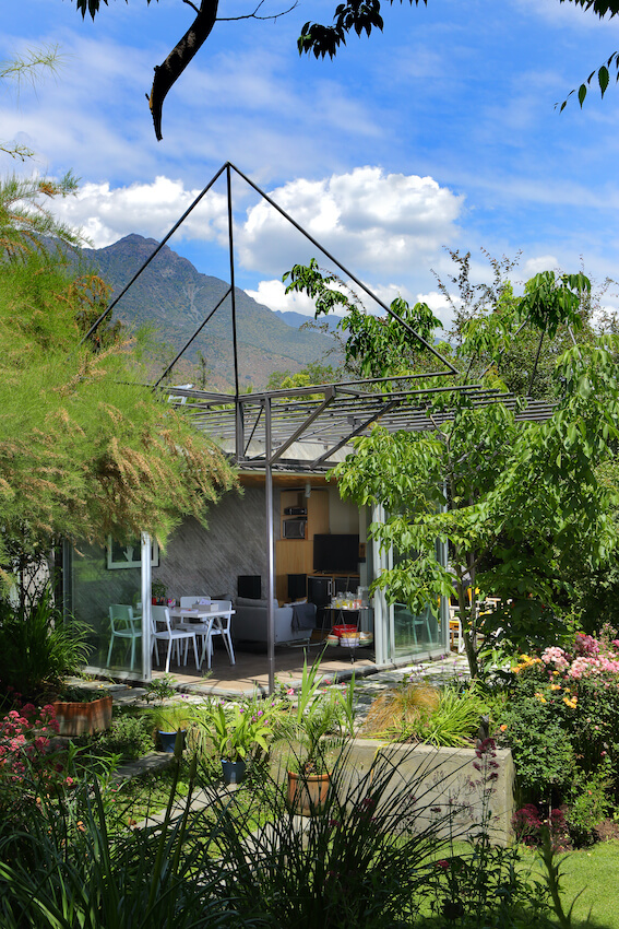 En medio del jardín