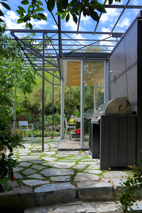 En medio del jardín